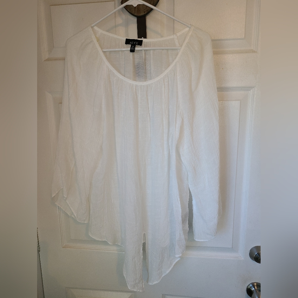 (594) ALYX Woman's Blouse,  Size: XL Color: White
